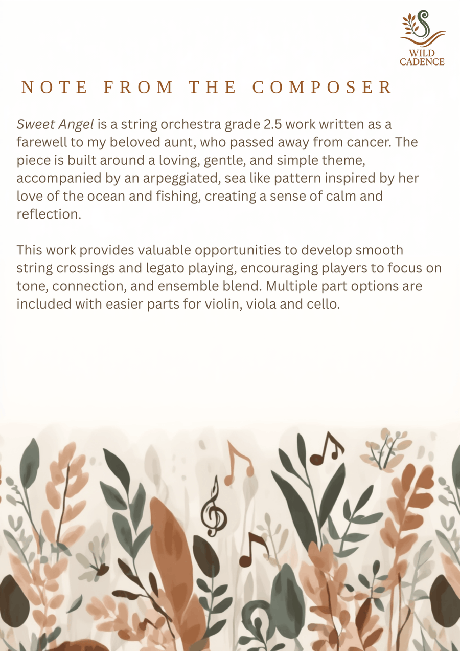 Sweet Angel String Orchestra - Digital Sheet Music page 2