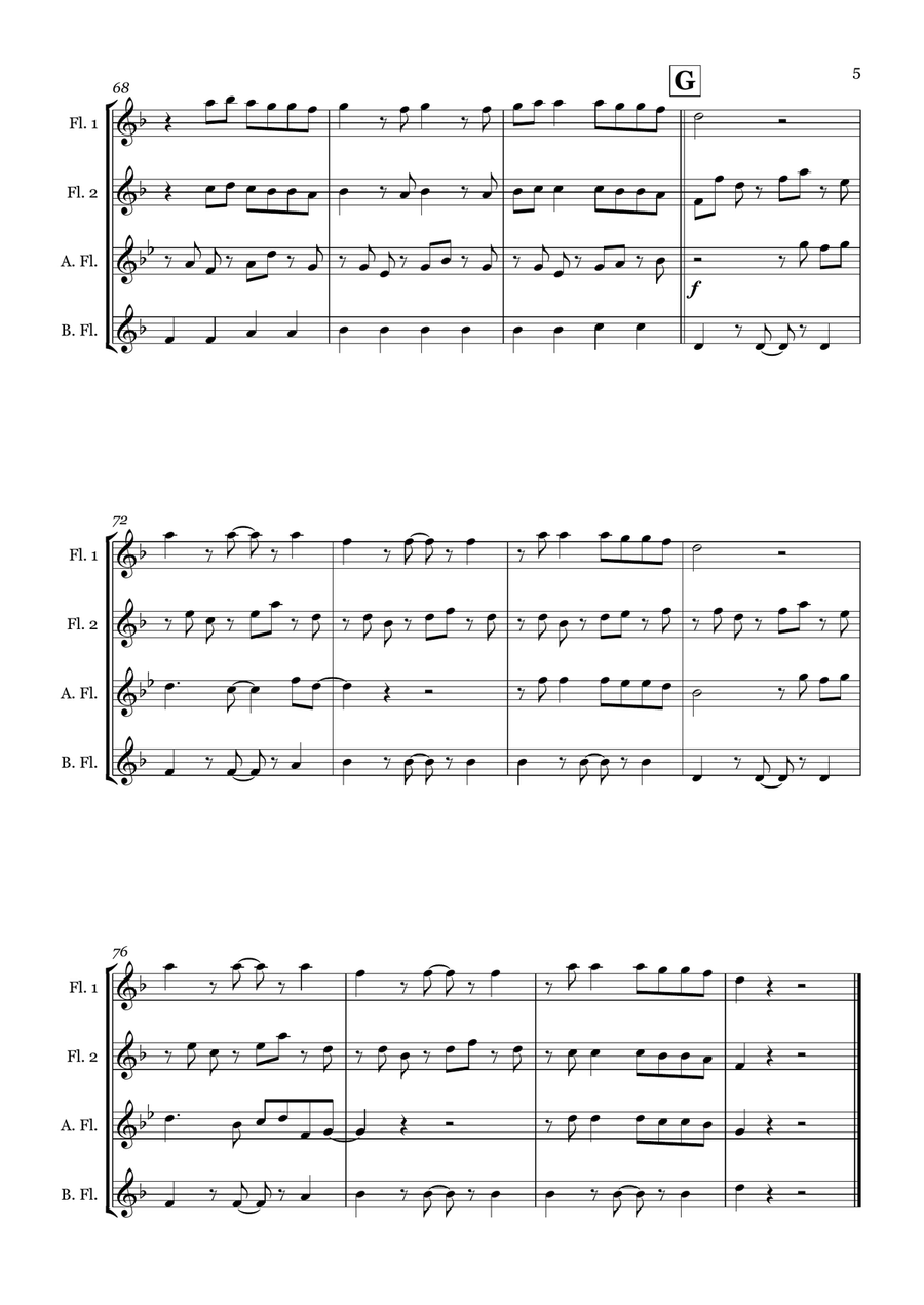 Bad Habits by Ed Sheeran Flute Quartet - Digital Sheet Music page 5