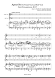 ”Agnus Dei”(Female Vocal/Male Vocal)