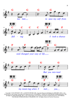 Don't Let The Sun Go Down On Me Piano scores gallery preview page 3
