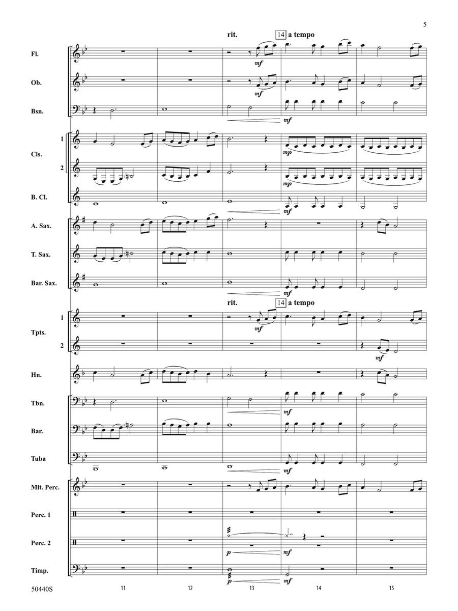 Further Derivations: Score Concert Band - Digital Sheet Music page 5