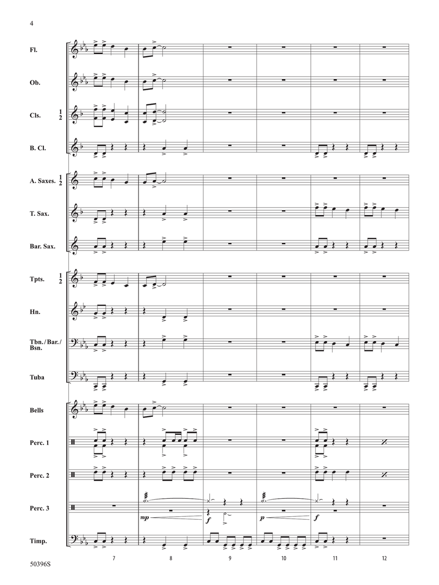 Igneous: Score Concert Band - Digital Sheet Music page 4