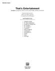 That's Entertainment: Score