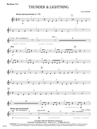 Thunder & Lightning: Baritone T.C.