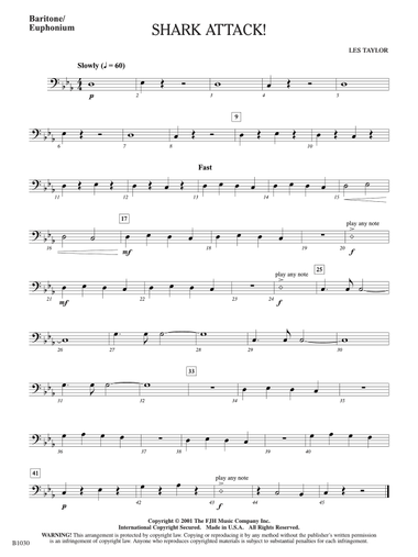 Shark Attack!: Baritone/Euphonium