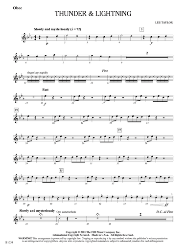 Thunder & Lightning: Oboe