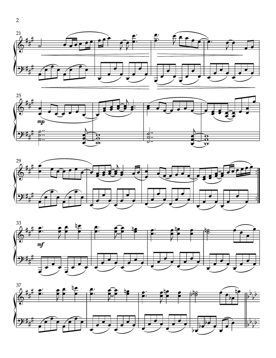 He Will Always Be There Piano Solo - Digital Sheet Music page 2