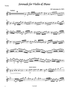 Serenade for Violin Violin Solo scores gallery preview page 5