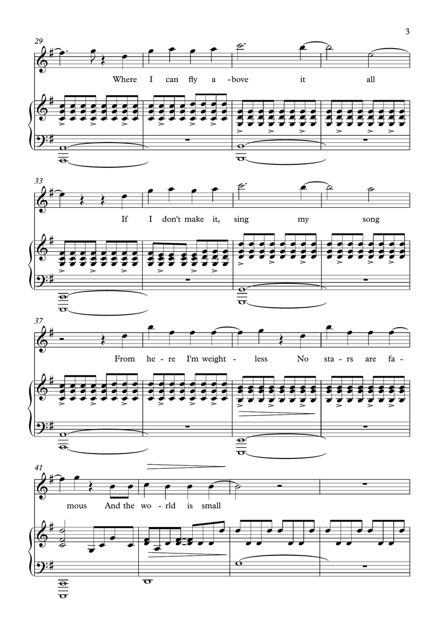 Small World Piano, Vocal - Digital Sheet Music page 3