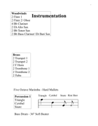 Cavatine for Bass Trombone and Concert Band - Score Only Concert Band scores gallery preview page 3