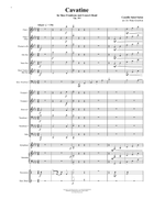 Cavatine for Bass Trombone and Concert Band - Score Only Concert Band scores gallery preview page 4