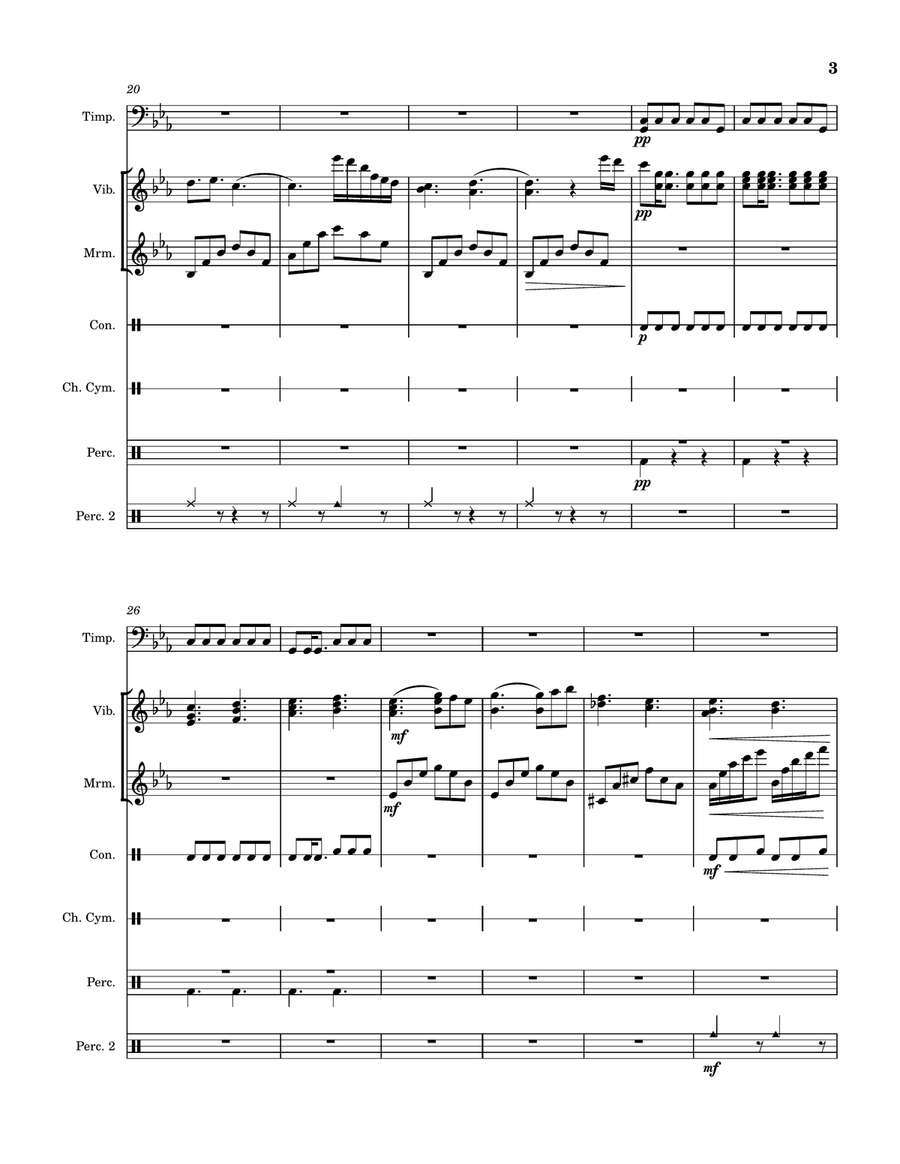 Bridge To Terabithia - Score Only Percussion Ensemble - Digital Sheet Music page 3