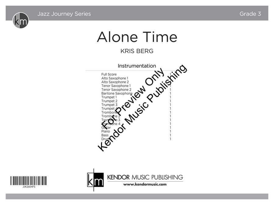 Alone Time (Class Set) by Kris Berg Jazz Ensemble - Sheet Music page 2