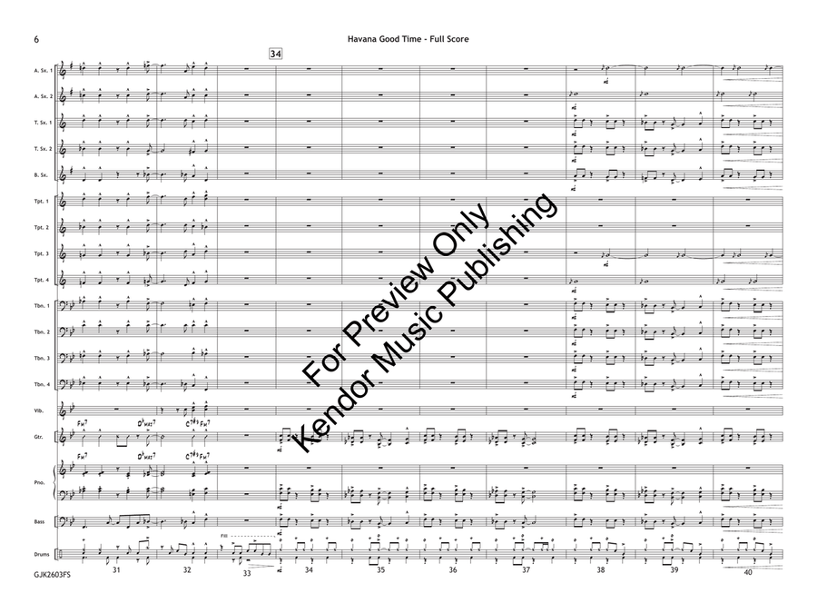 Havana Good Time (Bundle Set) by Kris Berg Jazz Ensemble - Sheet Music page 7