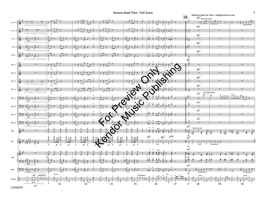 Havana Good Time (Bundle Set) by Kris Berg Jazz Ensemble - Sheet Music page 8