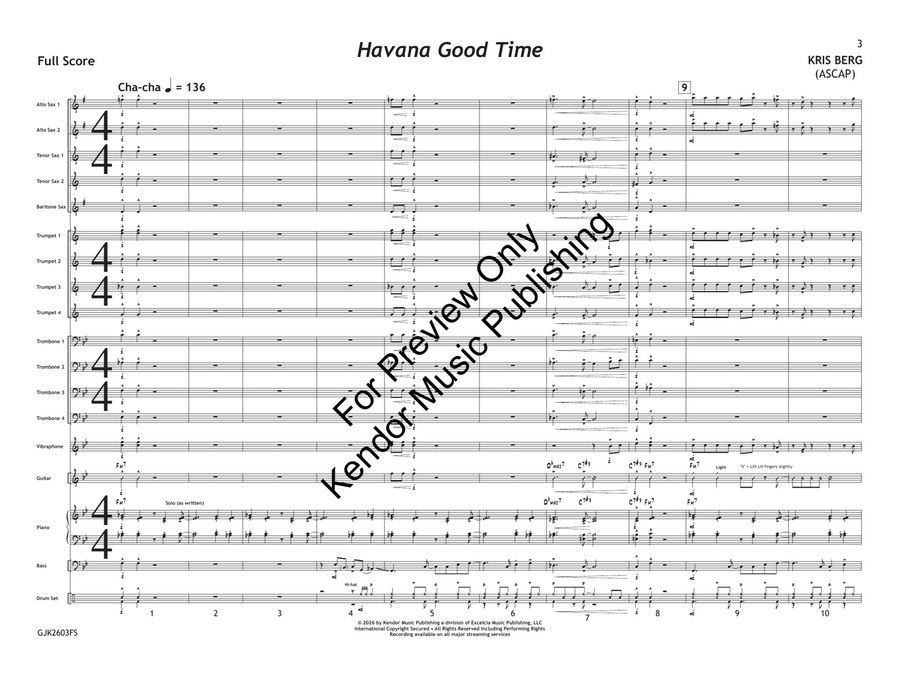 Havana Good Time (Class Set) by Kris Berg Jazz Ensemble - Sheet Music page 4