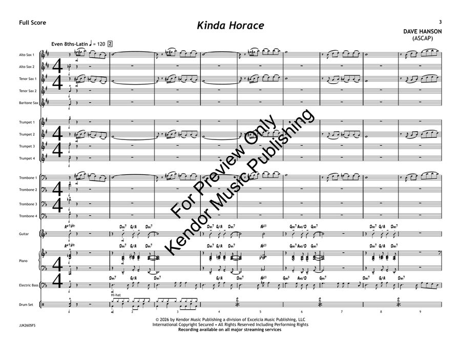 Kinda Horace (Standard Set) Jazz Ensemble - Sheet Music page 4