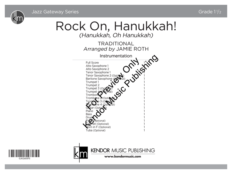 Rock On, Hanukkah! (Class Set) by Traditional Jazz Ensemble - Sheet Music page 2