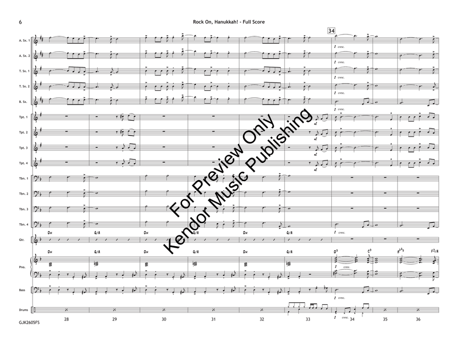 Rock On, Hanukkah! (Class Set) by Traditional Jazz Ensemble - Sheet Music page 7