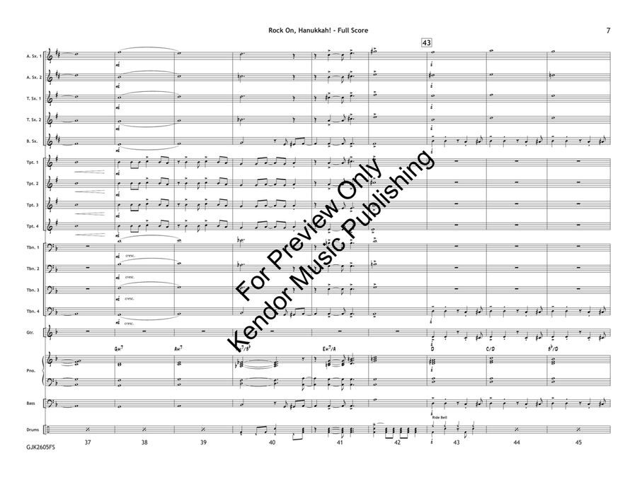 Rock On, Hanukkah! (Class Set) by Traditional Jazz Ensemble - Sheet Music page 8