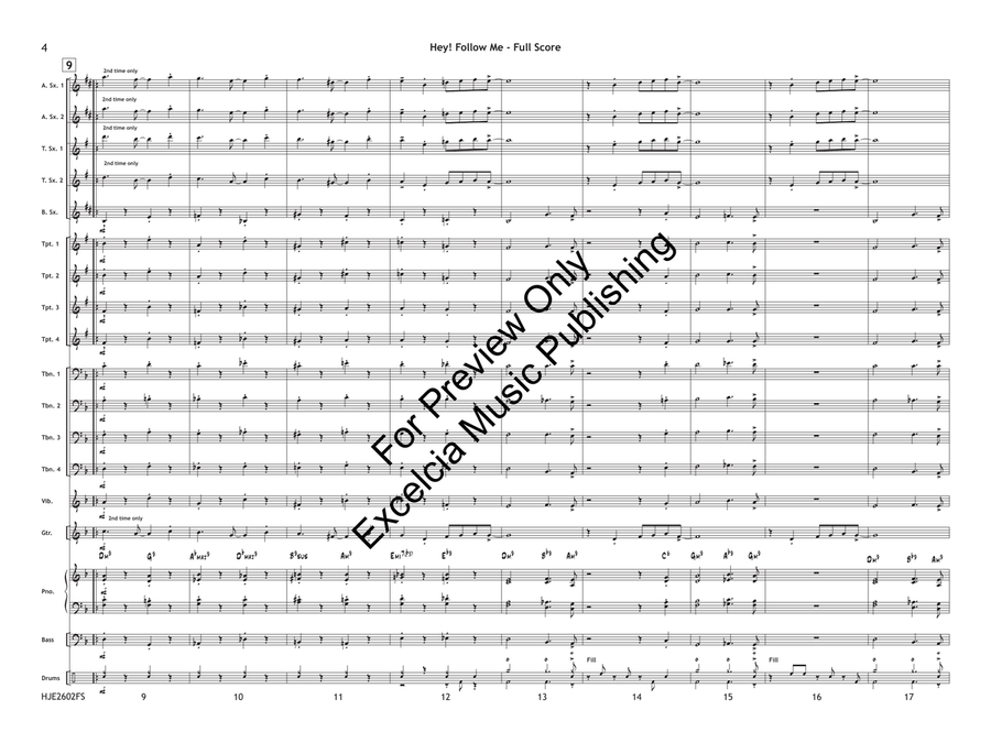 Hey! Follow Me (Standard Set) by Kris Berg Jazz Ensemble - Sheet Music page 5