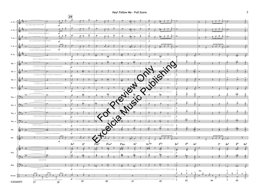 Hey! Follow Me (Standard Set) by Kris Berg Jazz Ensemble - Sheet Music page 8