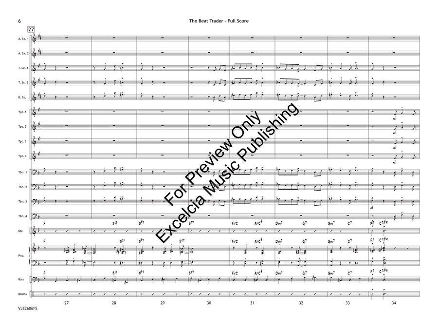 The Beat Trader (Bundle Set) Jazz Ensemble - Sheet Music page 7