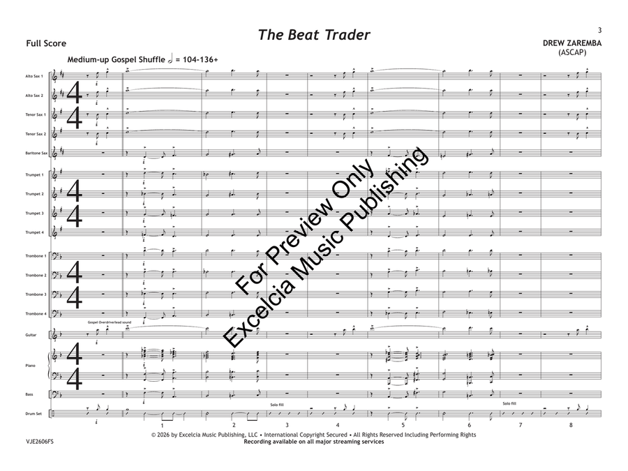 The Beat Trader (Judges Set) Jazz Ensemble - Sheet Music page 4