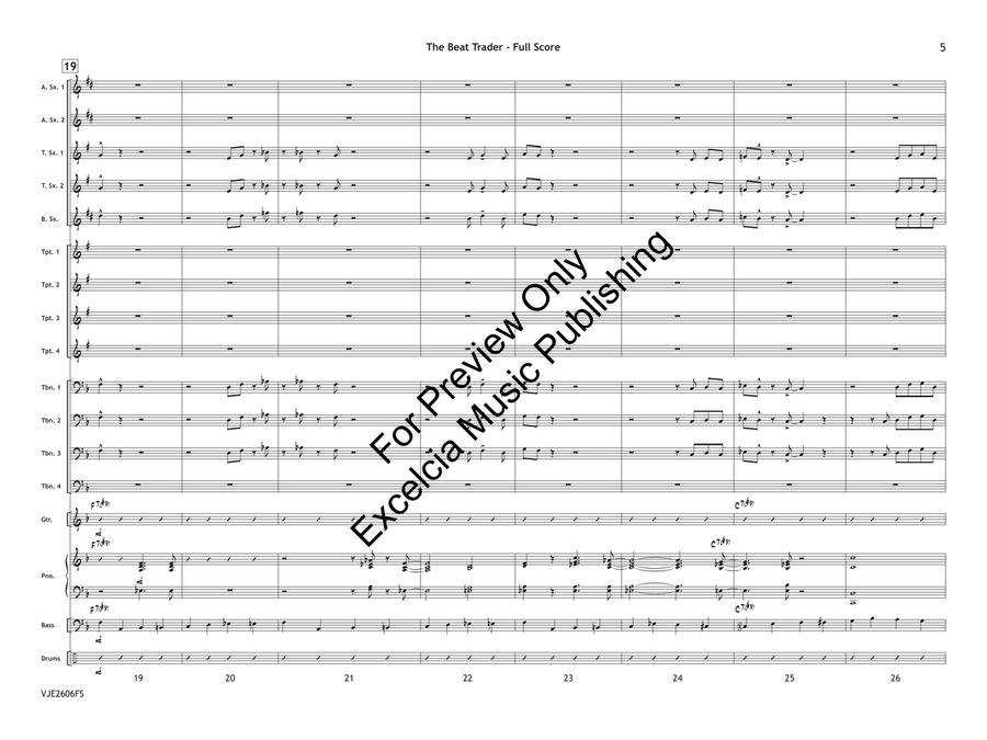 The Beat Trader (Score) Jazz Ensemble - Sheet Music page 6