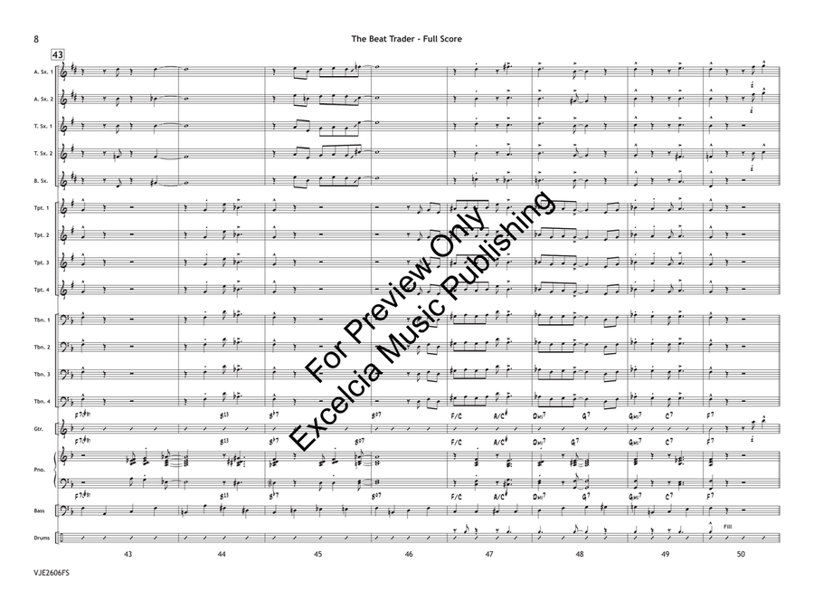 The Beat Trader (Score) Jazz Ensemble - Sheet Music page 9