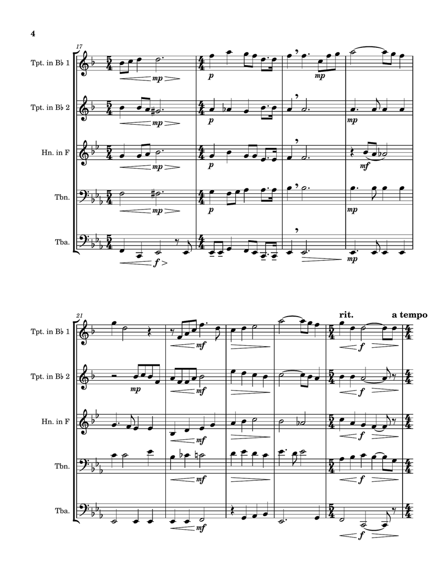 Deep River Brass Quintet - Digital Sheet Music page 4