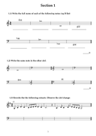 Theory of Music Grade 2 Exam Paper Piano Method scores gallery preview page 3