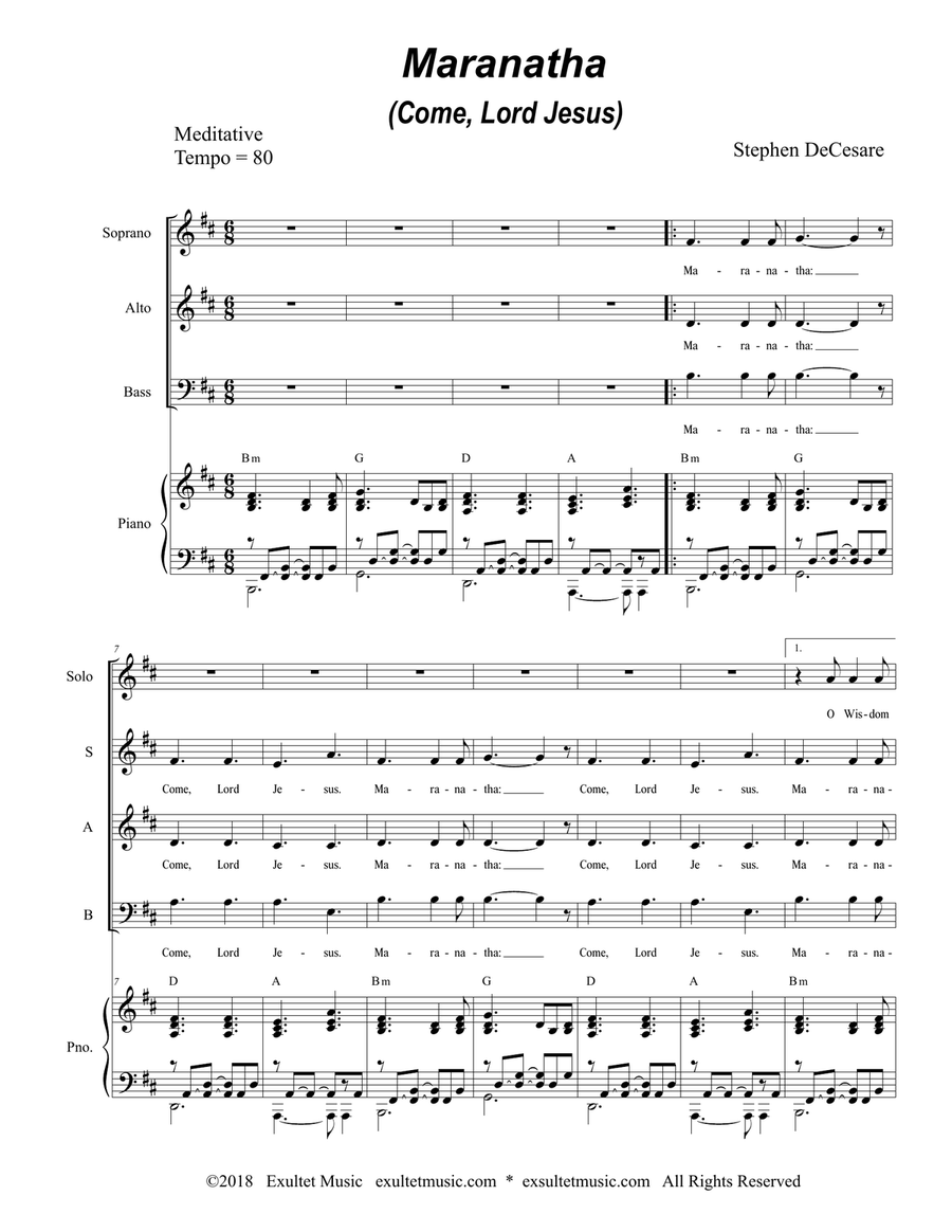 Emmanuel: God Is With Us (SAB Version) by Stephen DeCesare 3-Part - Digital Sheet Music page 6