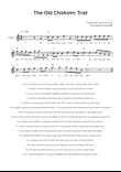 The Old Chisholm Trail - Flute in C Easy with Chords and Lyrics