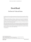 Six Duos for Viola and Guitar