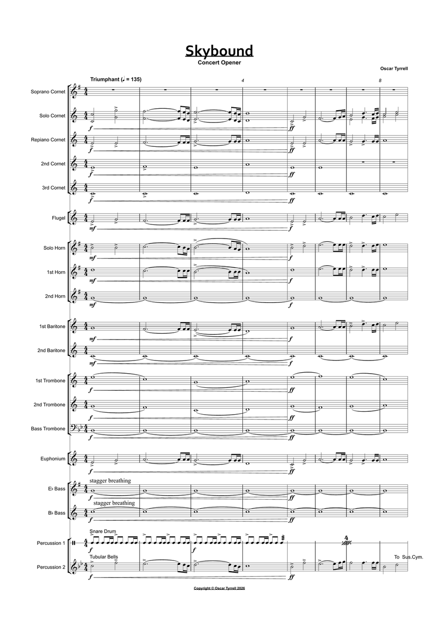Skybound Brass Band - Digital Sheet Music page 2