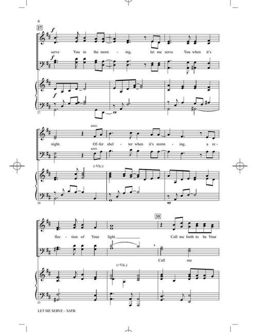 Let Me Serve by Patti Drennan 4-Part - Sheet Music page 4
