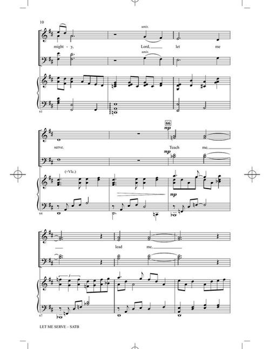 Let Me Serve by Patti Drennan 4-Part - Sheet Music page 5
