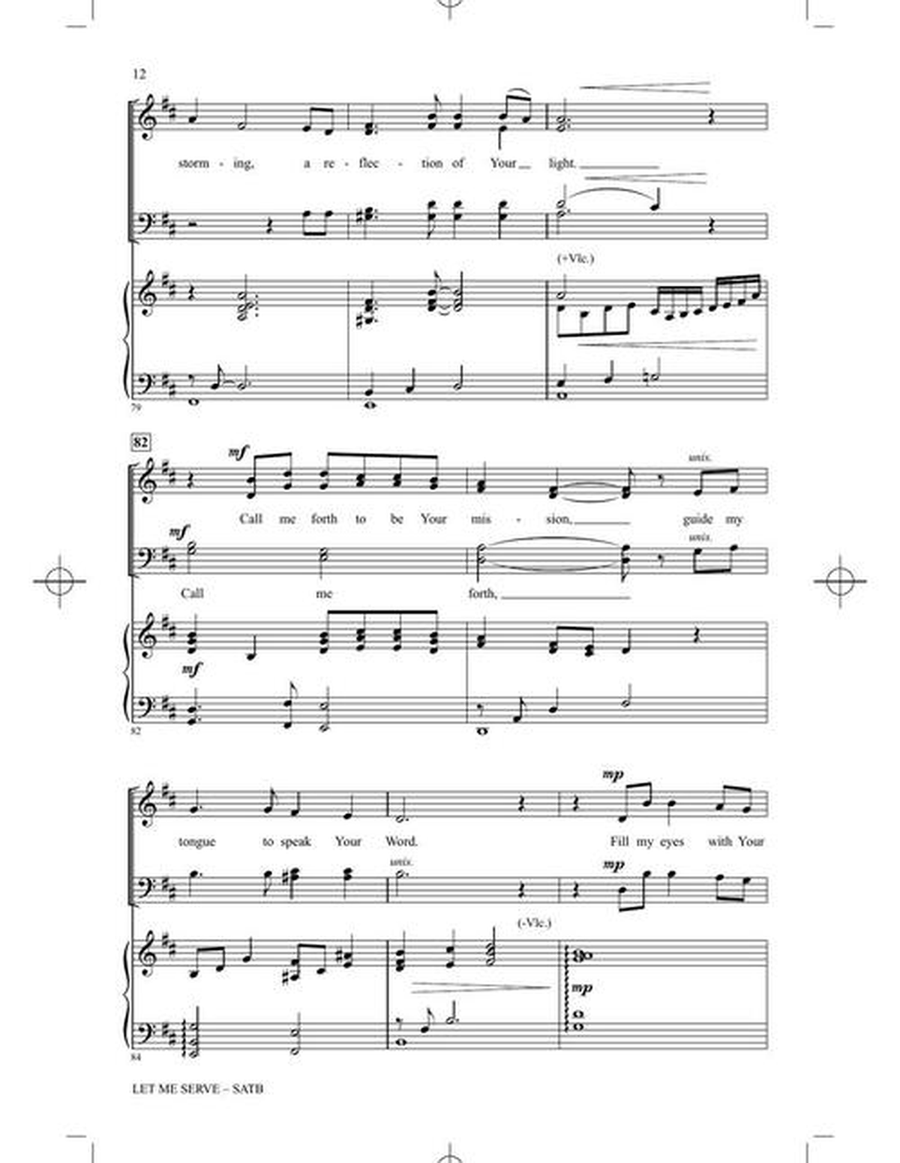 Let Me Serve by Patti Drennan 4-Part - Sheet Music page 6