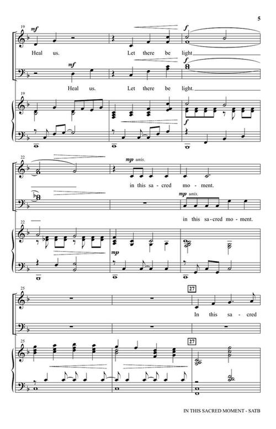 In This Sacred Moment by Joseph M. Martin 4-Part - Sheet Music page 4