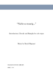 “Nicht so traurig…”, Introduction, Chorale and Bataglia for solo organ