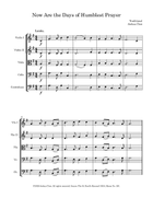 Now Are the Days of Humblest Prayer String Orchestra scores gallery preview page 3