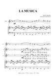 LA MUSICA, for Flute, SABar Choir and Piano