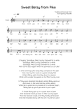 Sweet Betsy from Pike - Violin in C Easy with Chords and Lyrics