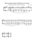 The Invitation (Altar Call Piano) in F major
