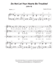 Do Not Let Your Hearts Be Troubled (Vocal Trio - (SAB)