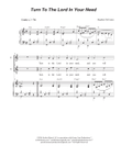 Turn To The Lord In Your Need (Duet for Soprano and Tenor solo)