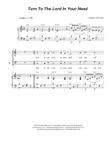 Turn To The Lord In Your Need (Duet for Tenor and Bass solo)