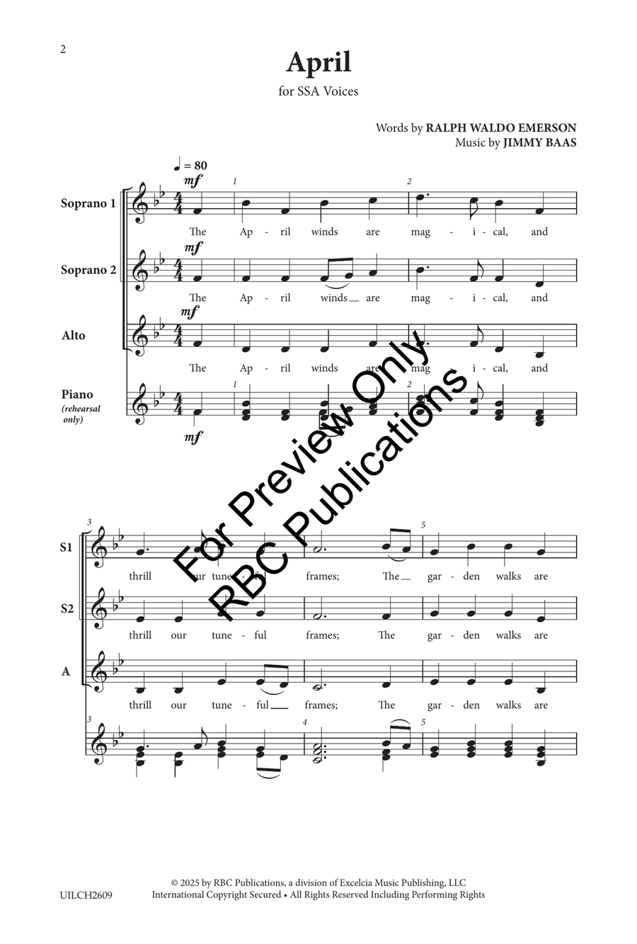 April SSA - Sheet Music page 3