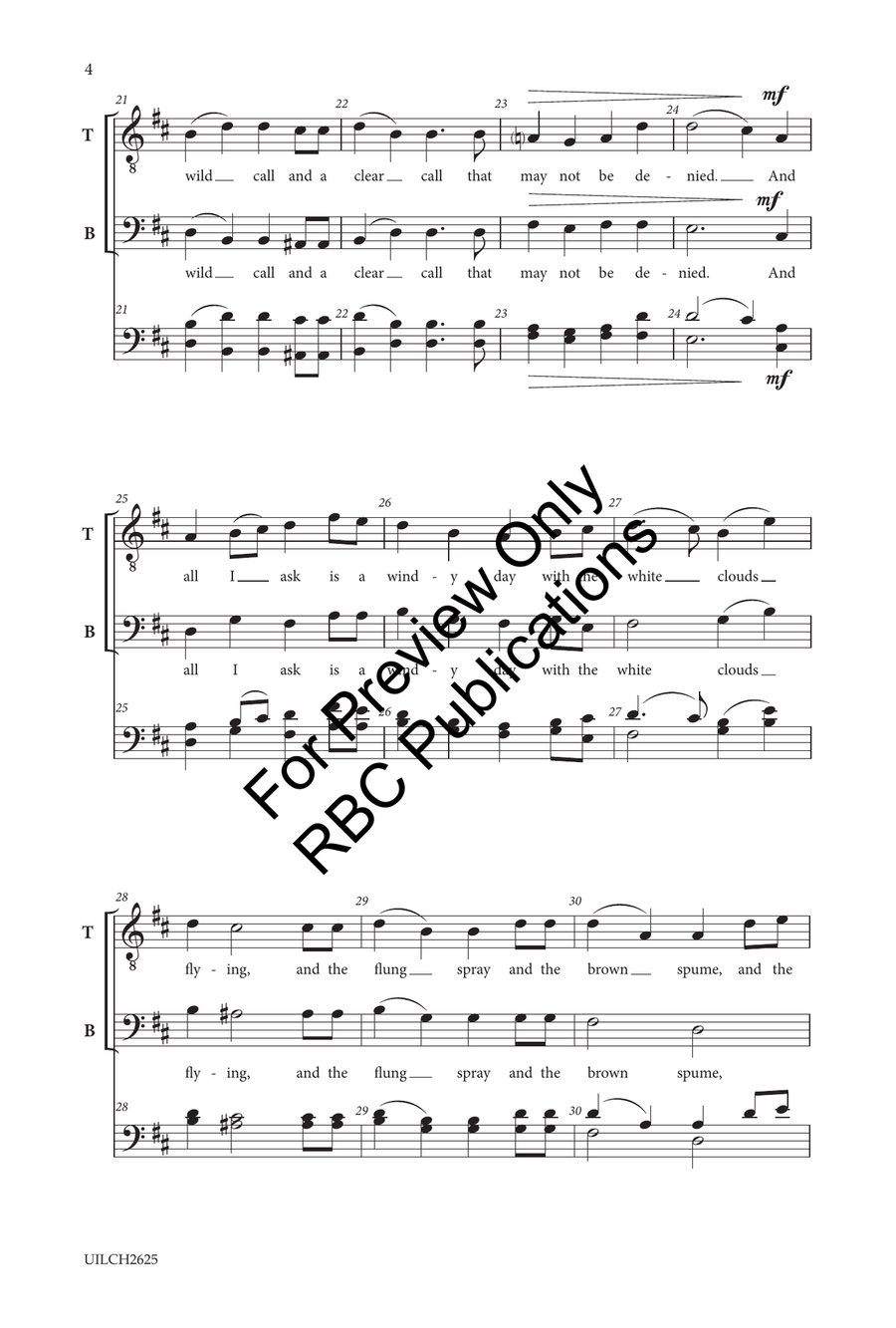 Sea Fever TB - Sheet Music page 5